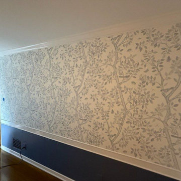Wallpaper installation Living Room in Fresno