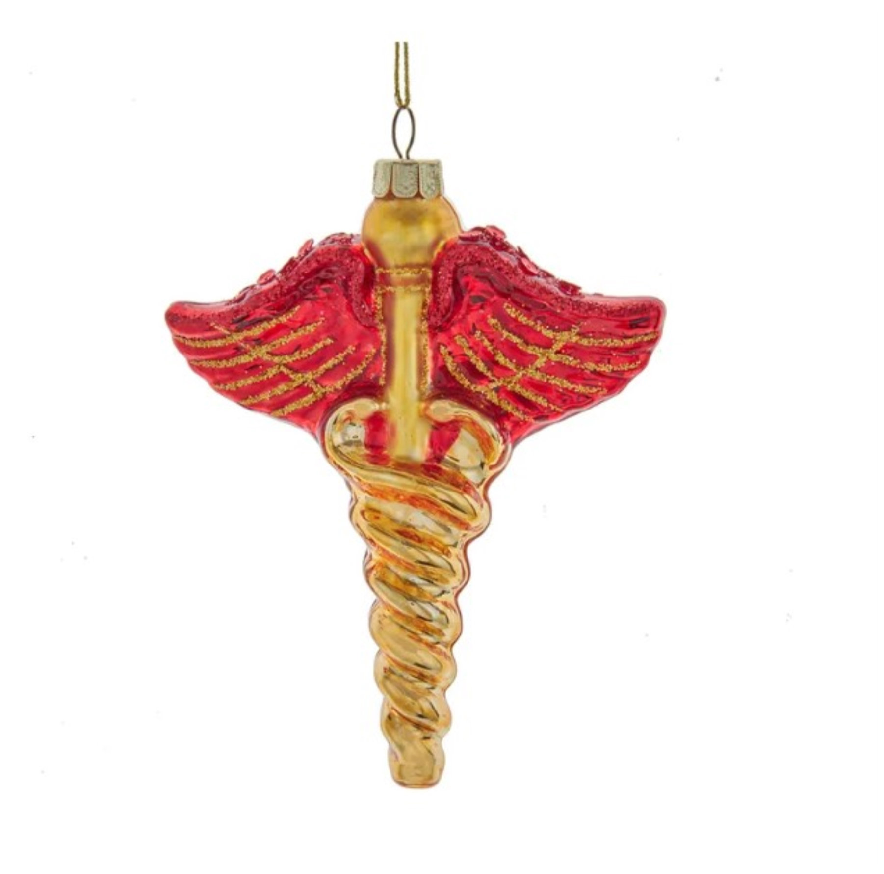 Kurt S. Adler Noble Gems - Pupazzo Di Neve In Vetro Con Slitta, 15 Cm, Ornamento Natale, Multicolore - 4