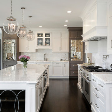 Clean-Lined Cabinetry with Deocrative Inserts