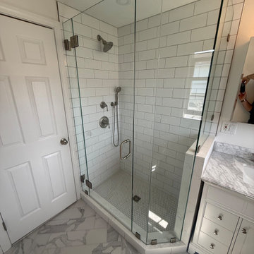 Frameless Neo-Angle Glass Shower Enclosure
