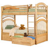 Windsor Twin Over Twin Bunk Bed in Natural Ma