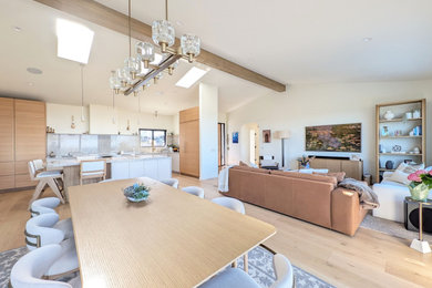 Trendy dining room photo in San Diego