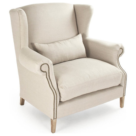 Napoleon Half Wingback Chair