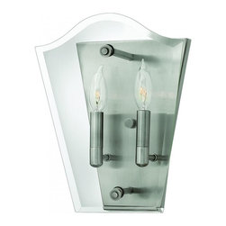 Hinkley - Wingate Polished Antique Nickel Two Light Sconce - Wall Sconces