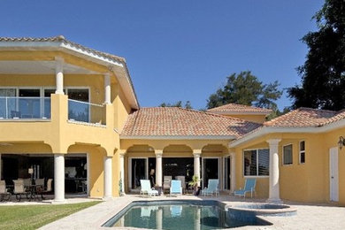 Mediterranean exterior home idea in Tampa