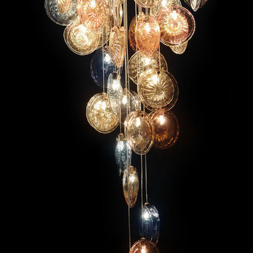 REEF WHITE AND CLEAR PENDANT LIGHTING