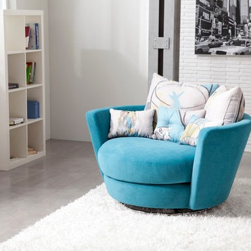 MyNest Swivel Lounge Arm Chair by Famaliving California