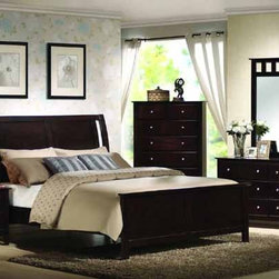 Yuan Tai Furniture - Torino 4 Piece Espresso Queen Bedroom Set - TR1500Q-4SET-DR - Bedroom Furniture Sets