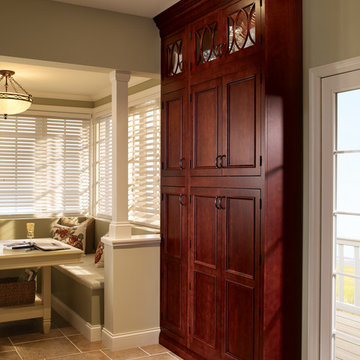 StarMark Cabinetry Kitchen in Alexandria inset door style in Maple & Cherry