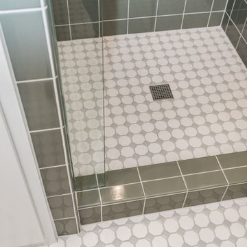 The Retro Green Bathroom
