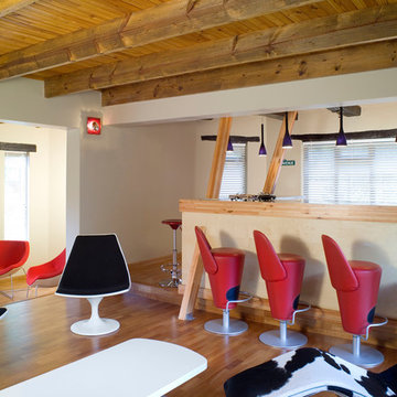 Farm dwelling with contemporary interiors