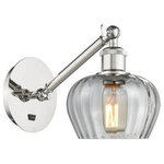 Innovations Lighting - Innovations Lighting 317-1W-PN-G92 Fenton, 1 Light Wall In Art Nouveau S - The Fenton 1 Light Sconce is part of the BallstonFenton 1 Light Wall  Polished NickelUL: Suitable for damp locations Energy Star Qualified: n/a ADA Certified: n/a  *Number of Lights: 1-*Wattage:100w Incandescent bulb(s) *Bulb Included:No *Bulb Type:Incandescent *Finish Type:Polished Nickel