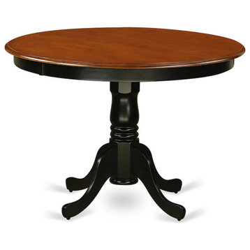 Hartland Table 42" Round Table, Black/Cherry