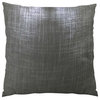 Plutus Glazed Linen Indigo Handmade Throw Pillow, Double Sided, 16x16