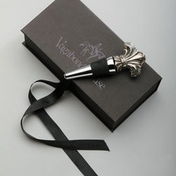 Fleur de Lis" Bottle Stopper by Vagabond House - Wine And Bar Tools