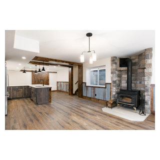 Black Forest Basement Finish - Rustic - Basement - Denver - by Southern ...