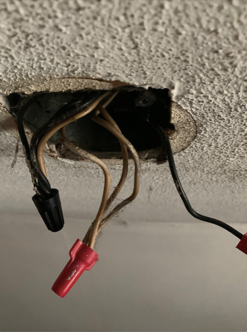 8 Wires From Electrical Box For Ceiling, How To Install Light Fixture Junction Box