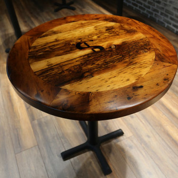 Restaurant Tables & Table Tops Made Of Reclaimed Wood