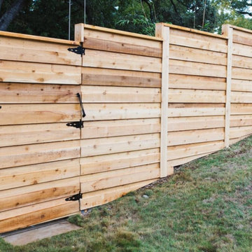 Modern Cedar Privacy Fence Installation Seattle Area