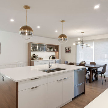 Contemporary Walnut Kitchen
