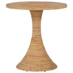 Universal Furniture - Universal Furniture Getaway Coastal Living Tulum Accent Table - Punctuate sofas or a favorite side chair with the Tulum Accent Table, a pedestal-shaped furnishing gorgeously wrapped in natural rattan from top to bottom.