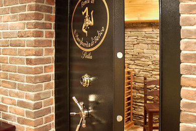 Example of a classic wine cellar design in New York
