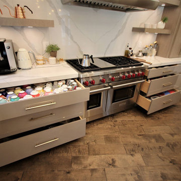 145 - Fullerton - Modern Kitchen Remodel with custom cabinets