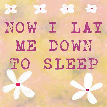 "Now I Lay Me Down to Sleep" Rustic Ready-to-Hang Kids' Canvas, 8"x10"