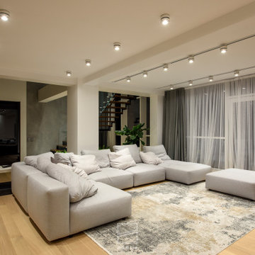 Penthouse interior design "CUBE-33"