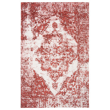 Safavieh Classic Vintage Collection CLV703 Rug, Rust/Ivory, 5'x8'