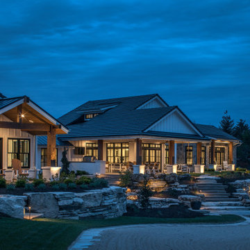 Backyard Landscape Lighting | Lake House Outdoor Lighting Design