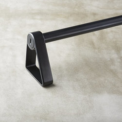 Covert Black Curtain Rod Set | CB2 - Baby And Kids