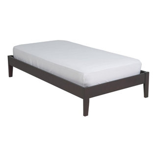 Modus Nevis Contemporary Full Solid Wood Platform Bed in Espresso