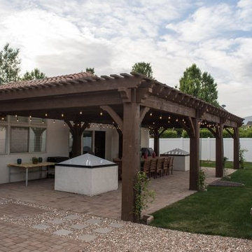 Stunning Surprise on Massive 8 Post Pergola