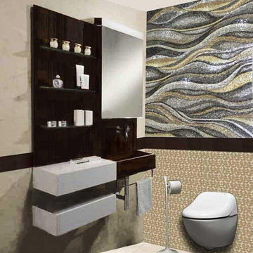 Colorful Waves Mosaic - Wall Art I Mozaico