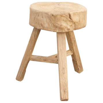 Asian Elm Wood Stump Table