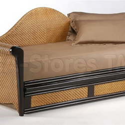 Rosebud Dark Chocolate Daybed with Trundle - Indoor Chaise Lounge Chairs