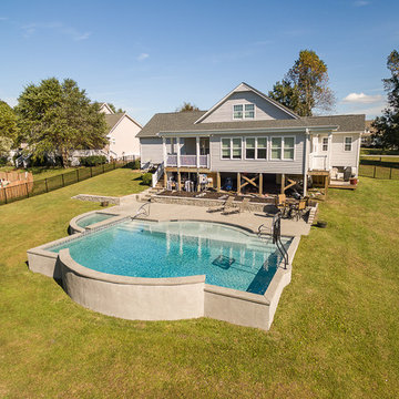 Elevated Pool and Hot Tub Combo Swansboro