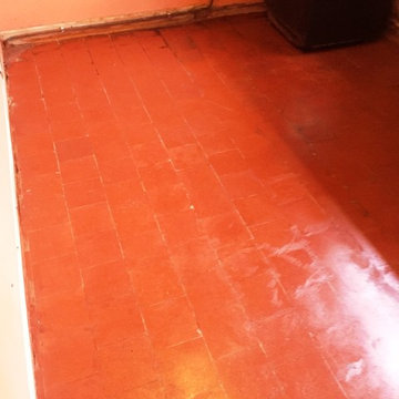 Hidden Quarry Tiled Floor Restored to Fantastic Condition in Canley