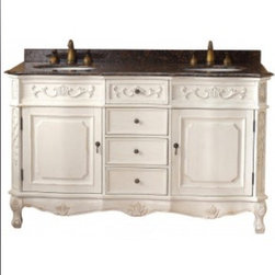 Costa Blanca 60'' Double Vanity - Vanity Tops And Side Splashes