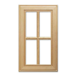 Nantucket with French Lites from CabinetNow.com shown in Maple - Kitchen Cabinetry