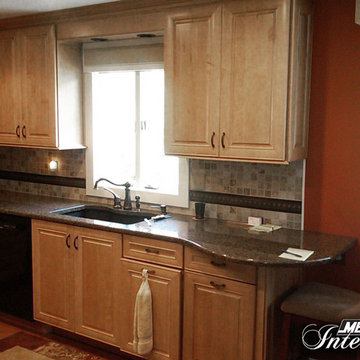 Contemporary Kitchen with Dark Accents