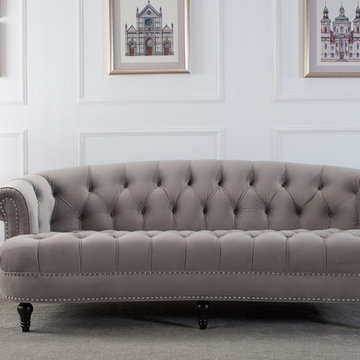 La Rosa Chesterfield Sofa, Burgundy