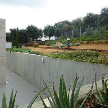 JARDÍN en VIVIENDA de DISEÑO, MÉRIDA
