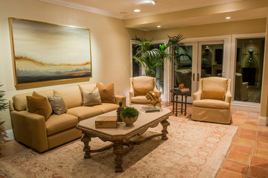 Inspiration for a timeless living room remodel in San Diego