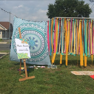Boho-chic 40th birthday outdoor party