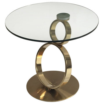 End Table, Gold