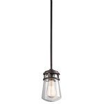 Kichler Lighting - Kichler Lighting 49446AZ Lyndon - One Light Outdoor Pendant - This 1 light outdoor pendant from the Lyndon™ collection combines a simple streamline design with an emphasis on traditional details. Featuring a beautiful Architectural Bronze™ finish and Clear Seedy Glass, this fixture can effortlessly blend with your existing décor.* Number of Bulbs: 1*Wattage: 75W* BulbType: A19* Bulb Included: No