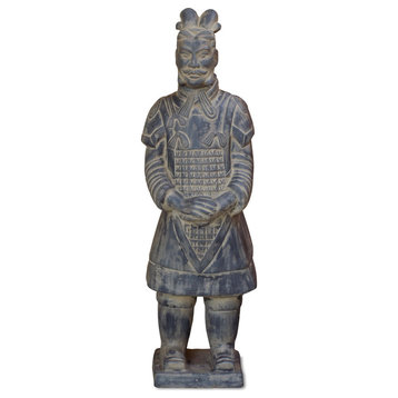 47in Chinese Terracotta Standing General Warrior - with FREE Inside Delivery