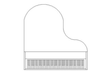 Tesoro Nero - Baby Grand Piano Cut Out - Will it fit in my house?
